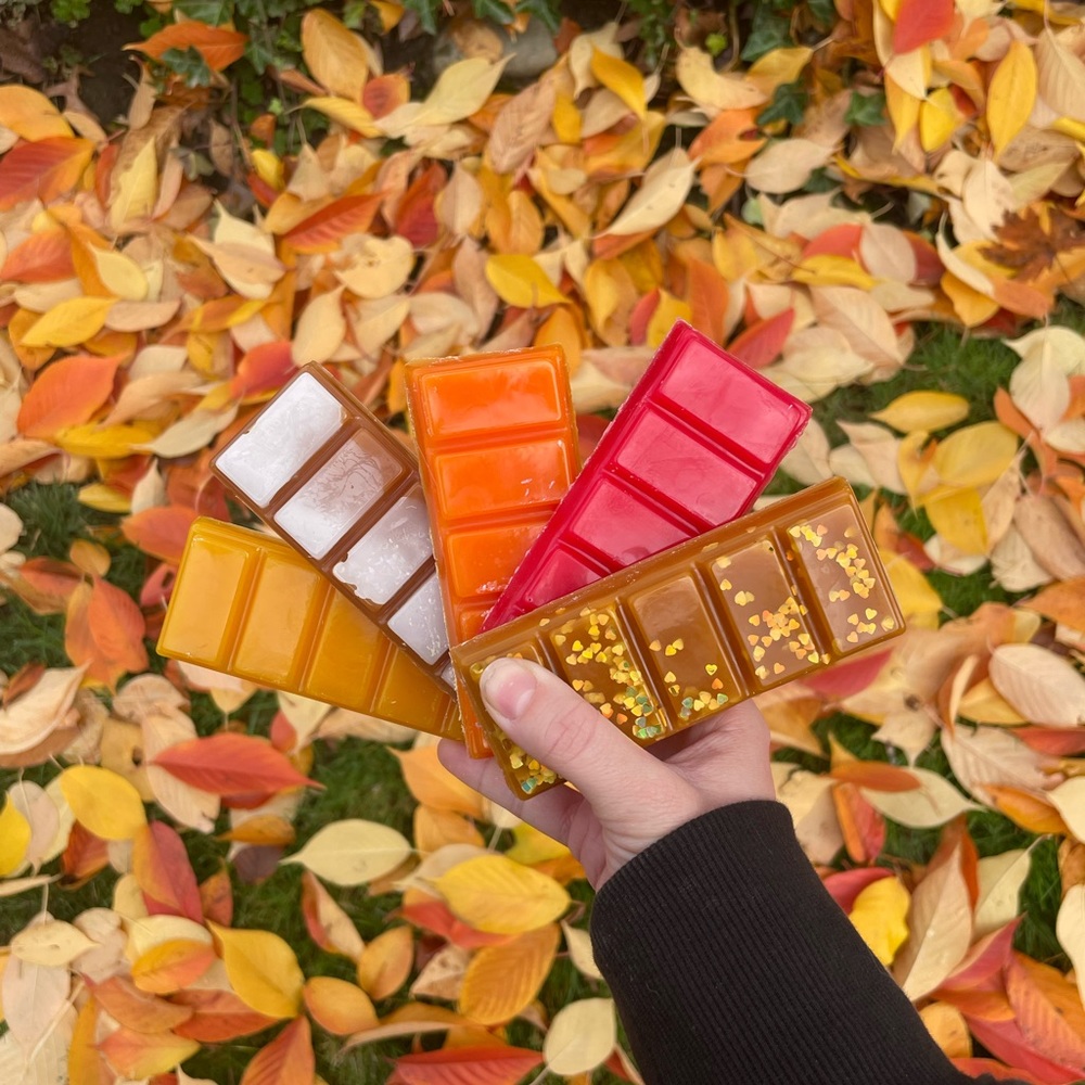 SALE Apples & Maple Bourbon 100% Beeswax Melts Snap Bar